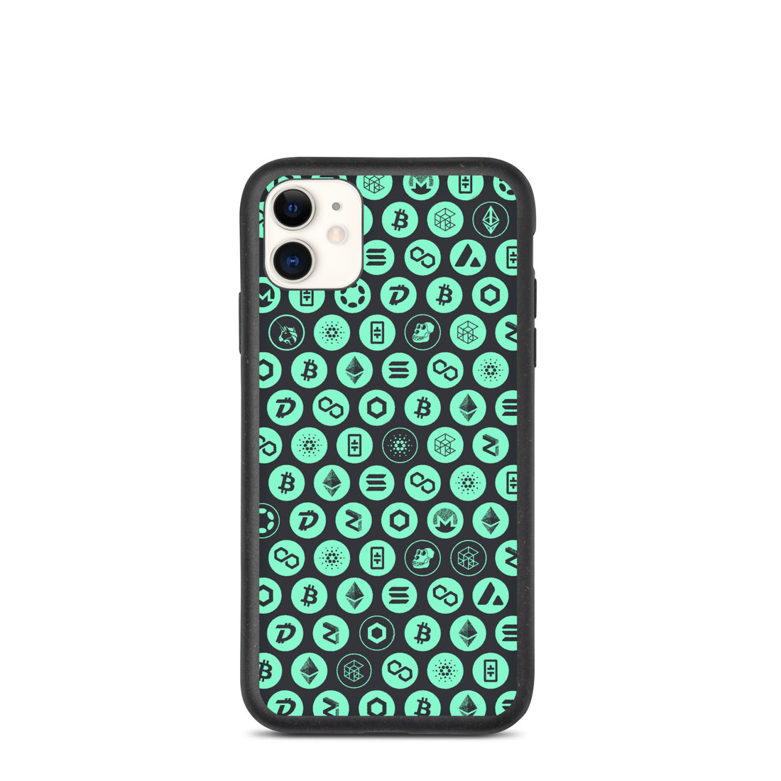 iPhone Cases (Biodegradable) Crypto Pattern — Green