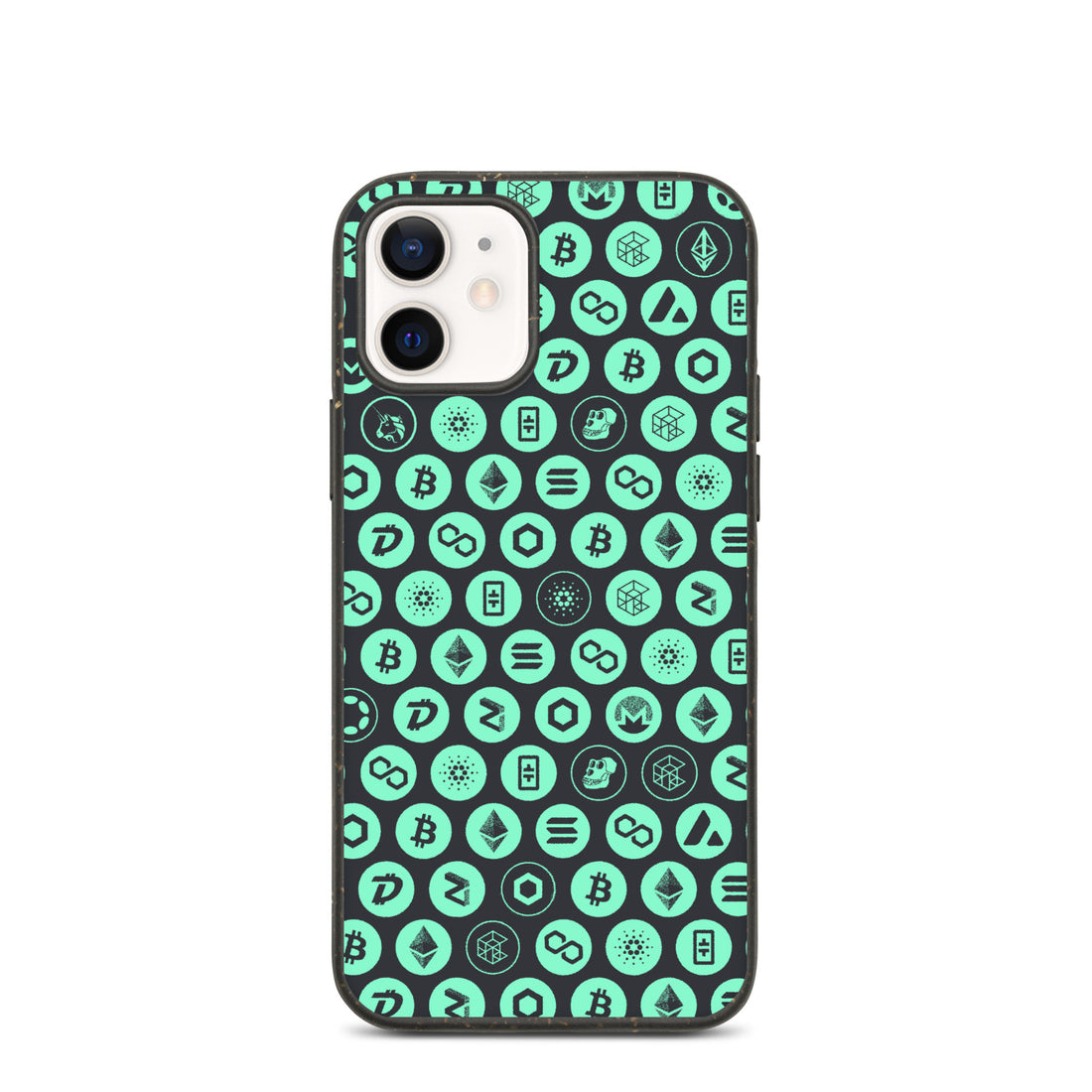 iPhone Cases (Biodegradable) Crypto Pattern — Green