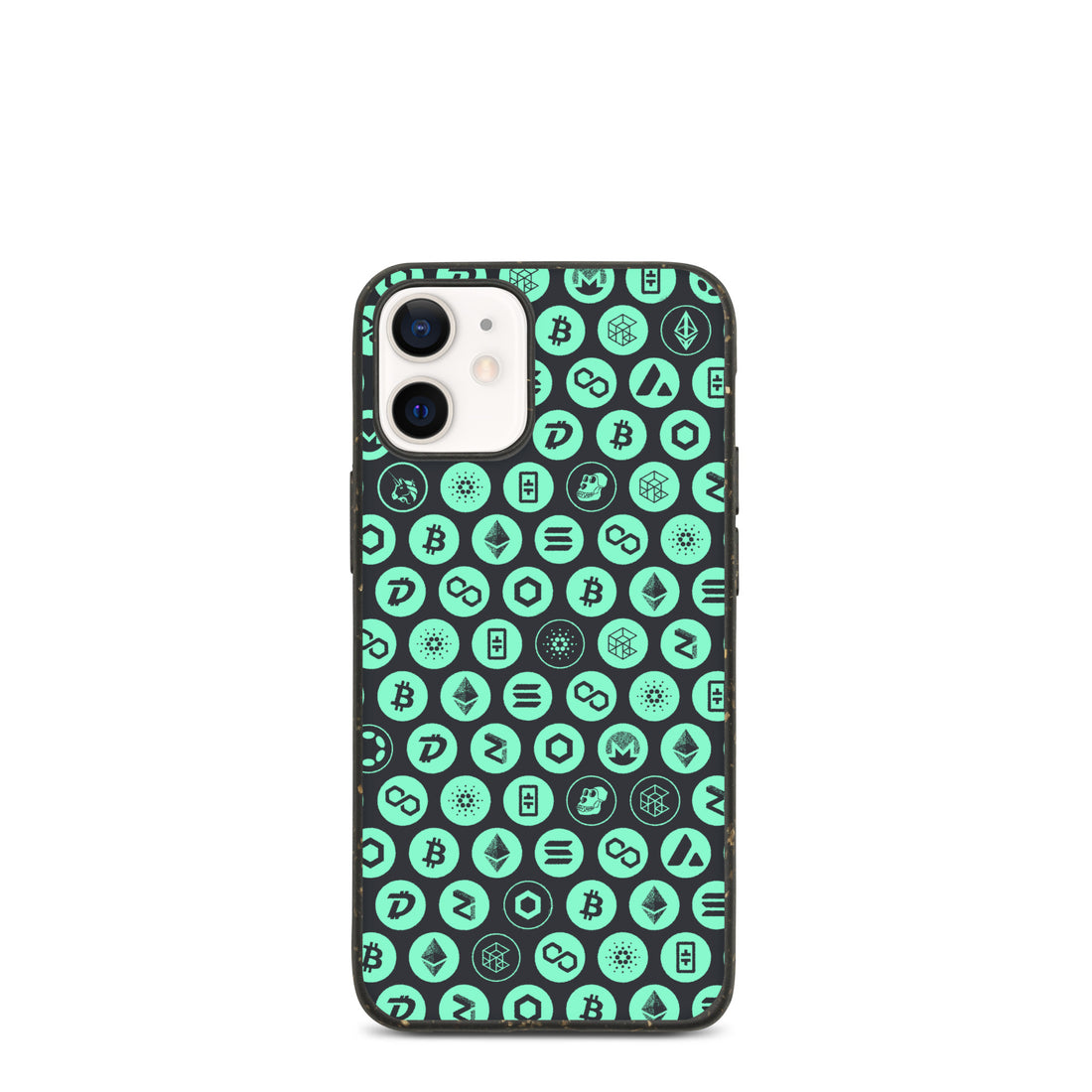 iPhone Cases (Biodegradable) Crypto Pattern — Green