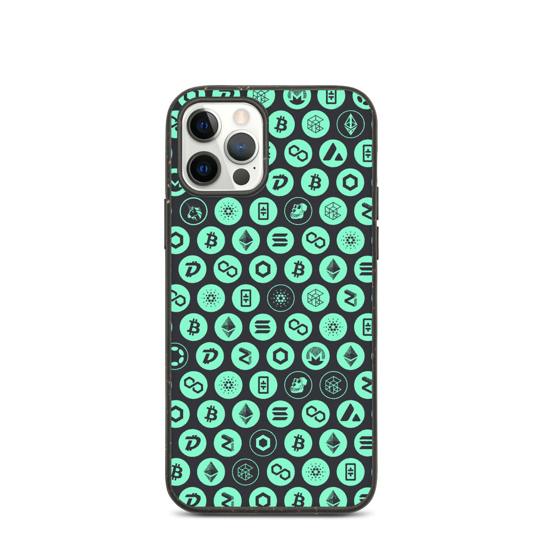 iPhone Cases (Biodegradable) Crypto Pattern — Green