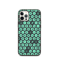 iPhone Cases (Biodegradable) Crypto Pattern — Green