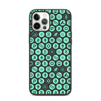 iPhone Cases (Biodegradable) Crypto Pattern — Green