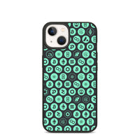 iPhone Cases (Biodegradable) Crypto Pattern — Green