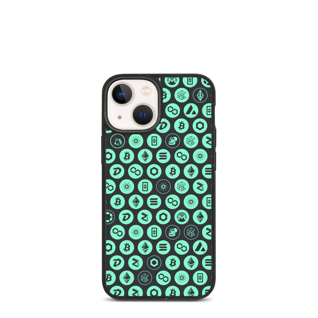 iPhone Cases (Biodegradable) Crypto Pattern — Green